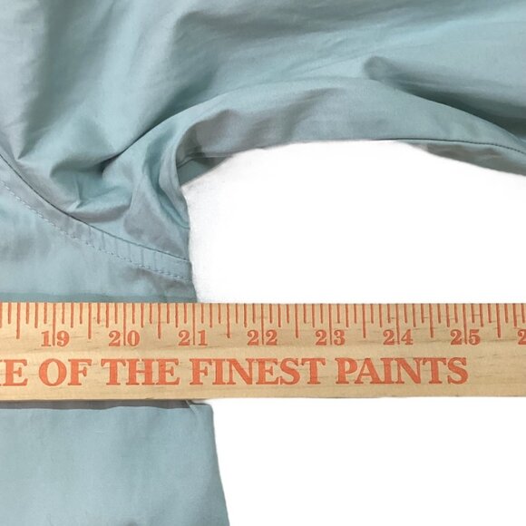 NWT Open Edit Teal Mist Cold Shoulder Long Sleeve Blouse -Women's Size Large - Picture 8 of 8